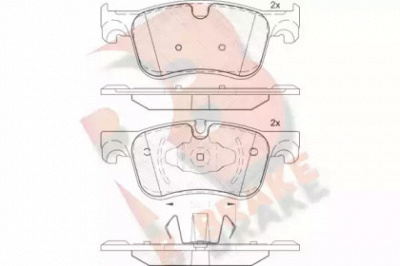 R BRAKE rb2158 -  Комплект тормозных колодок, дисковый тормоз